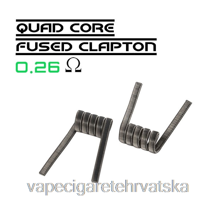 Vape Cigareta Wotofo Comp žica - Unaprijed Ugrađene Zavojnice 0,26 Ohm četverojezgreni Spojeni Clapton - Pakiranje Od 10